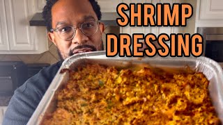 THE BEST SHRIMP DRESSING EVER AIR FRYER thanksgivingcornbread dressingdressing airfryerrecipes [upl. by Eilac]