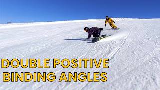 Double Positive Binding Angles  GAME CHANGER for snowboard carving [upl. by Llekcm]