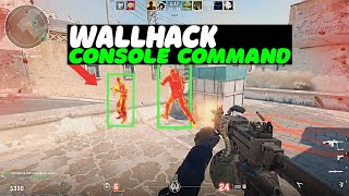 CHEAT WALLHACK FREE in CONSOLE COMMAND CS2 2024 [upl. by Eillah]