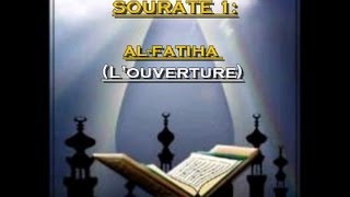 Récitation du Saint Coran Français Arabe  Sourate 1  Al Fatiha [upl. by Eudo]