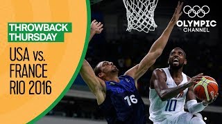 USA vs France  Basketball  Rio 2016  Condensed Game  Throwback Thursday [upl. by Norud]