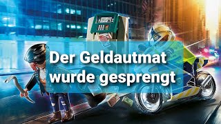 Der Geldautomat wurde gesprengt Playmobil polizei geschichten deutsch [upl. by Anitserp]