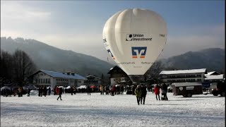 Winterzauber am Tegernsee mit Heißluftballonstart [upl. by Ariuqahs]