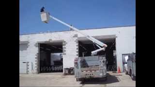 BUCKET BOOM TRUCK IN ACTION TRUCK RUNS amp DRIVES GREAT SOLD1496 [upl. by Corsetti]