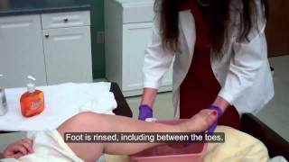 CNA ESSENTIAL SKILLS  Foot Care 637 [upl. by Quirita]