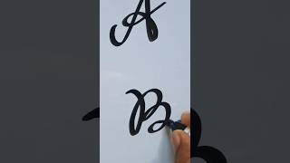 cursive cursivewriting calligraphyhandwriting abcd handwriting art [upl. by Copeland]