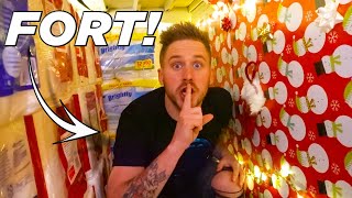 SECRET TOILET PAPER FORT Hidden Speaker [upl. by Ruthann]