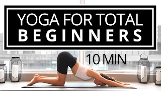 10 MIN YOGA FOR TOTAL BEGINNERS  Flexibility Challenge  Daniela Suarez [upl. by Kinsman]