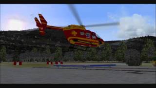 FS9 Medicopter 117 DHEOE Flight [upl. by Neelehtak]