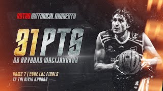 Arvydas Macijauskas Scores 31 Points In Game 7 vs Žalgiris  Rytas Historical Moments [upl. by Luckett]