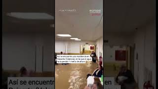 El agua inunda las salas de esta residencia de Paiporta Valencia tras el paso de la DANA [upl. by Barrie]