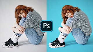 How to Change Background Color in Photoshop  1 Minute Tutorial [upl. by Airdnassac]