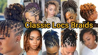 Classic Faux Locs Hairstyles  Dreadlock Hairstyles  Marley Twist Braiding Hair  Butterfly Locs [upl. by Georgena701]