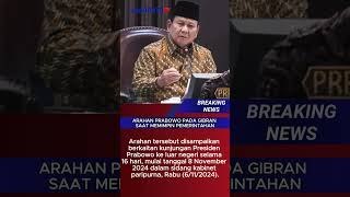 ARAHAN PRABOWO PADA GIBRAN SAAT MEMIMPIN PEMERINTAHAN surabayatv fresh update [upl. by Rodney]