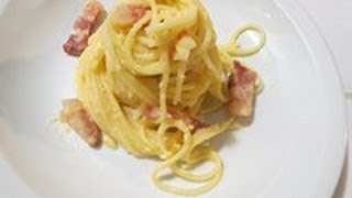 recette des pâtes carbonara à litalienne [upl. by Hourigan410]