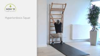 NOHrD Wallbars  Hyperlordosis Squat [upl. by Lilahk790]