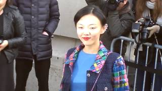 Rila FUKUSHIMA à Paris Défilé Show CHANEL Paris 2014 Fashion Week 4 mars march [upl. by Salis]