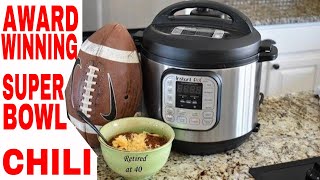 SUPER BOWL CHILI🏅Award Winning🏅 Epic Instant Pot Recipe 🍵 [upl. by Eslehc]