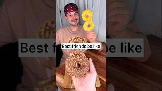 How to share CHOCOLATE DONUTS with your best friend properly😎❤️🍩 CHEFKOUDY [upl. by Jos]