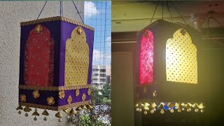 Easy Diwali Aakash Kandil  Diwali Lantern DiyMaking at home [upl. by Enneirb109]