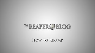 How to reamp in REAPER [upl. by Nuahsor519]