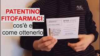 PATENTINO FITOFARMACI cosè e come ottenerlo  FAQ a cura di WampA Gardens orto e giardino [upl. by Sagerman]