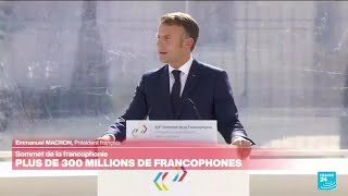 Macron veut que la Francophonie soit un quotespace dinfluence diplomatiquequot • FRANCE 24 [upl. by Rosamund]