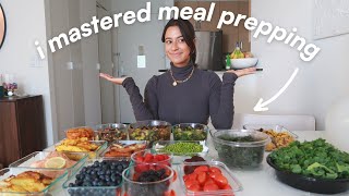 THE ULTIMATE HEALTHY MEAL PREP  a weeks worth of easy amp yummy recipes  grocery list [upl. by Besse]