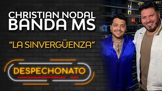 Christian Nodal ft Banda MS  La Sinvergüenza  Música Popular con Letra [upl. by Nork]