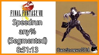 No Commentary Final Fantasy VIII PS1 Speedrun  85113 any Segmented [upl. by Nira183]