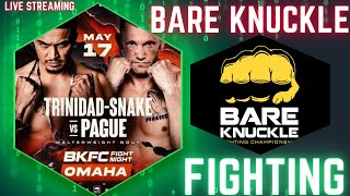 BKFC Fight Night Carlos TrinidadSnake vs Dustin Pague LIVE Full Fight Blow by Blow Commentary [upl. by Phiona]