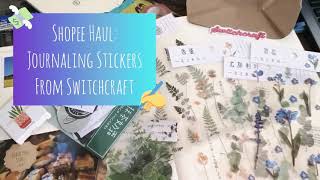 Shopee Haul Affordable Creative Journaling Stickers P171 total haul P2557 per sticker set [upl. by Elga]