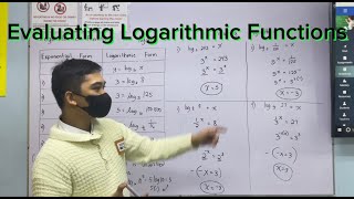 The Logarithmic Functions and How to Evaluate [upl. by Uzia289]