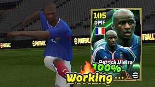 Trick To Get 105 Rated Epic Patrick Vieira In eFootball 2025 Mobile 🔥🔔 100 Working [upl. by Notsla]