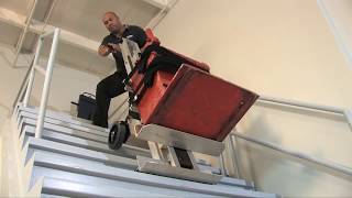 PowerMate Stair Climbing Hand Truck  Moves Boilers Water Heaters Furnaces Up and Down Stairs [upl. by Cerracchio]