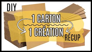 1 CARTON 1 CREATION ASTUCE RÉCUP [upl. by Steinke]