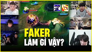 CÁC STREAMER NỔ NÃO KHI XEM SYLAS CỦA FAKER TRONG VÁN 4  DOINB UZI CAEDREL REACTION T1 vs BLG [upl. by Ydoc]