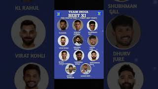 TEAM INDIA BEST XI FOR PERTH TEST FIRST BGT TEST [upl. by Immak]