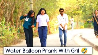 Water Balloon Prank video with gril  Very funny prank video [upl. by Chaffin]