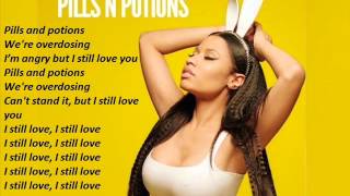 Nicki Minaj  Pills amp Potions with Lyrics Instrumental [upl. by Aurlie]