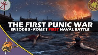 The First Punic War  Romes FIRST Naval Battle  The Battle of the Lipari Islands 260 BC ♠ [upl. by Jeramey]