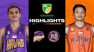 Highlight Tangerang Hawks Basketball vs Pelita Jaya Jakarta  May 25 2024  IBL Tokopedia 2024 [upl. by Arahsak791]