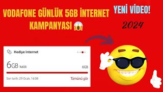 VODAFONE GÜNLÜK 5GB İNTERNET KAMPANYASI 2024 KANITLI MUTLAKA İZLE [upl. by Barbara]