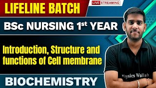 Introduction Structure and functions of Cell membrane  Biochemistry  BSc Nursing 1st Year [upl. by Lelith362]