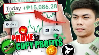 PAANO KUMITA Sa CRYPTO ONLINE MEMEcoin Trading  Copy Trading Gamit Mobile Phone [upl. by Rebekah]