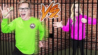 GAME MASTER Escape Room Challenge Husband Vs Wife in Real Life Rebecca Zamolo [upl. by Giffard]