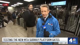 MTA defends new fare gates in subways despite people piggybacking through  NBC New York [upl. by Atazroglam]