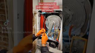 Baxi Duotec E20 fault code NTC thermistor check and replacement Boiler sensor NTC Thermistor [upl. by Dominy]