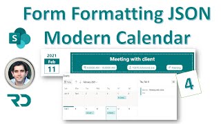 SharePoint Modern Calendar with Form Formatting JSON [upl. by Leifeste]