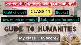 HUMANITIES STREAM GUIDE FOR CLASS 11  Humanitiesarts subjects books syllabus 202122  My score [upl. by Englis600]